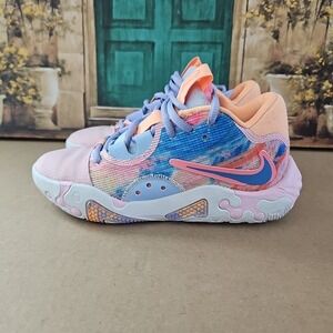 Nike PG 6 Paul George "Painted Swoosh" White Blue Pink DO9824-100 Men's 4